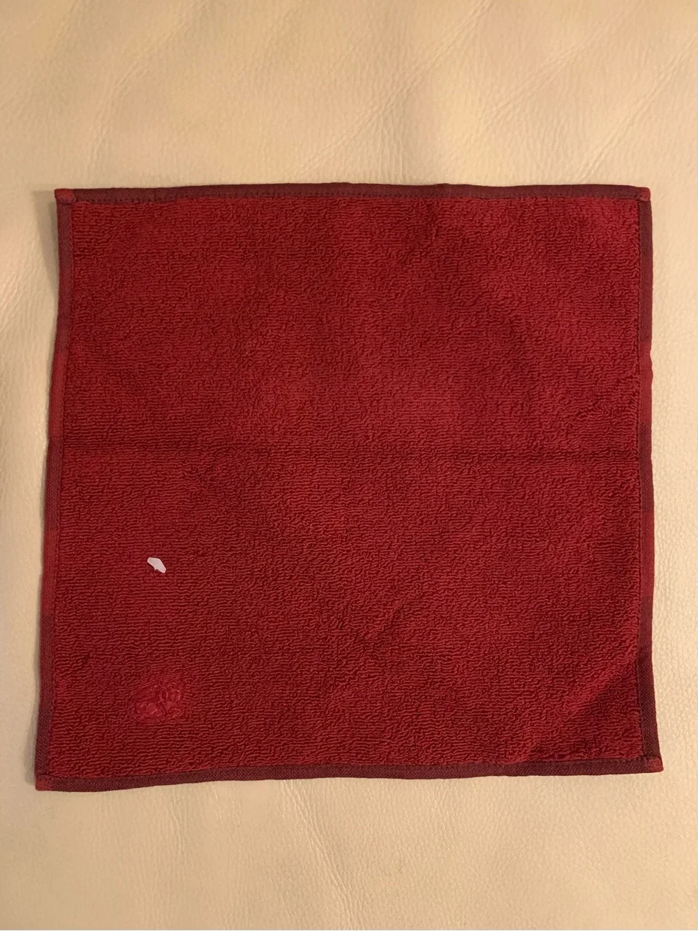 Burberry NWT Red Towel Handkerchief 10” Square 100% Cotton Made in Japan Unisex